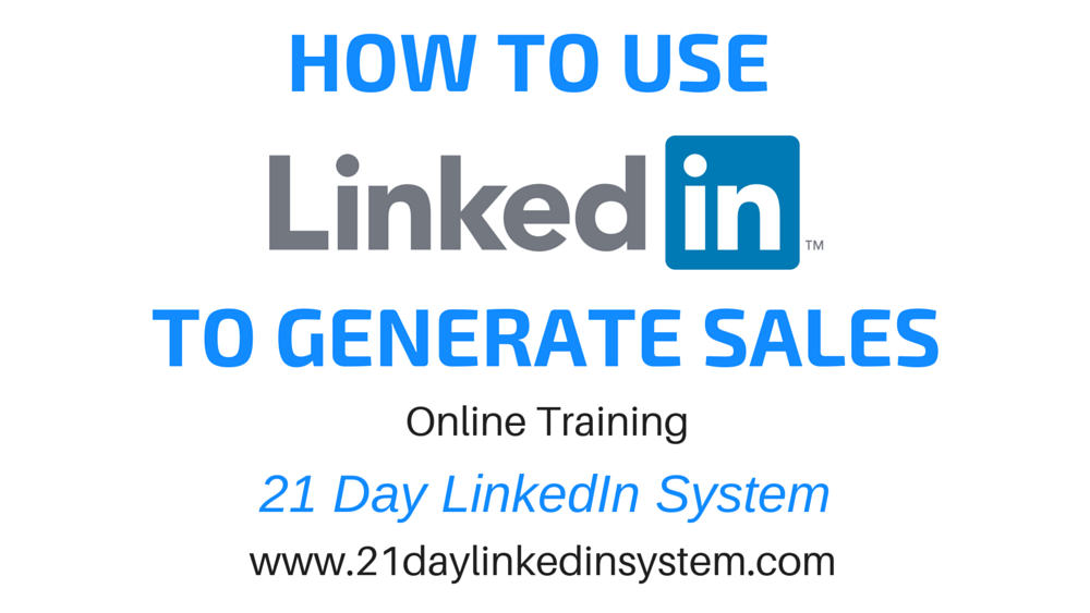 21Day Linkedin System Generate sales