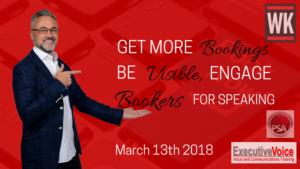 Get more bookings, be visible engage bookers for speaking