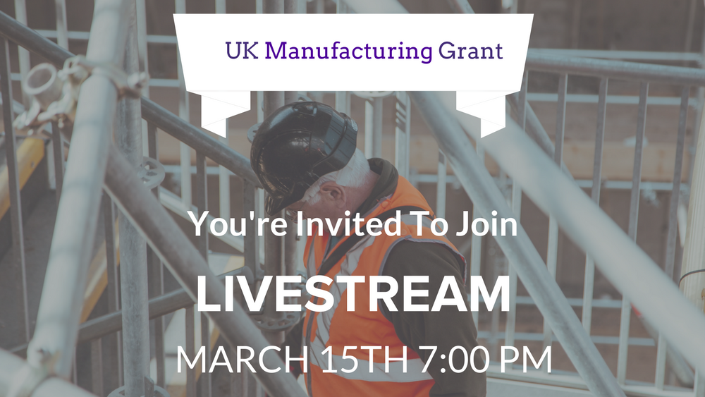 live stream UK grant funding